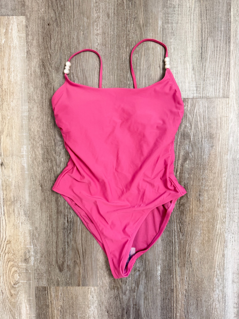 Shades & Shore Women’s One Piece Swim Suit in Pink, size Medium NEW w/ tags